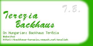 terezia backhaus business card