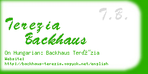 terezia backhaus business card